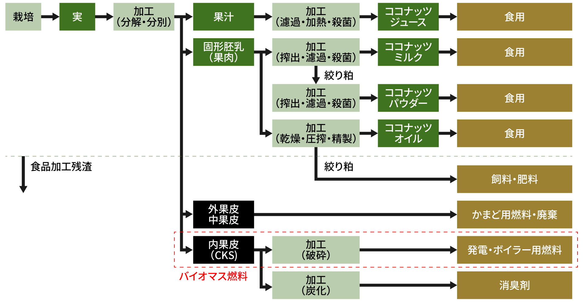 バイオマスのチャート